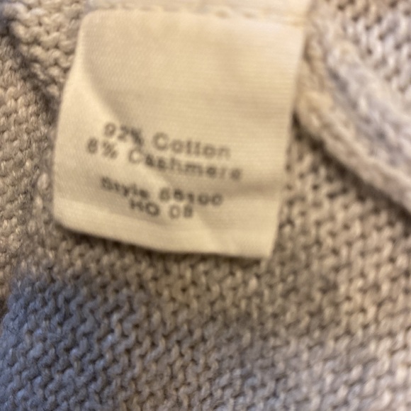 J. Crew Men’s Cotton/Cashmere Blend Sweater Grey - Picture 5 of 7